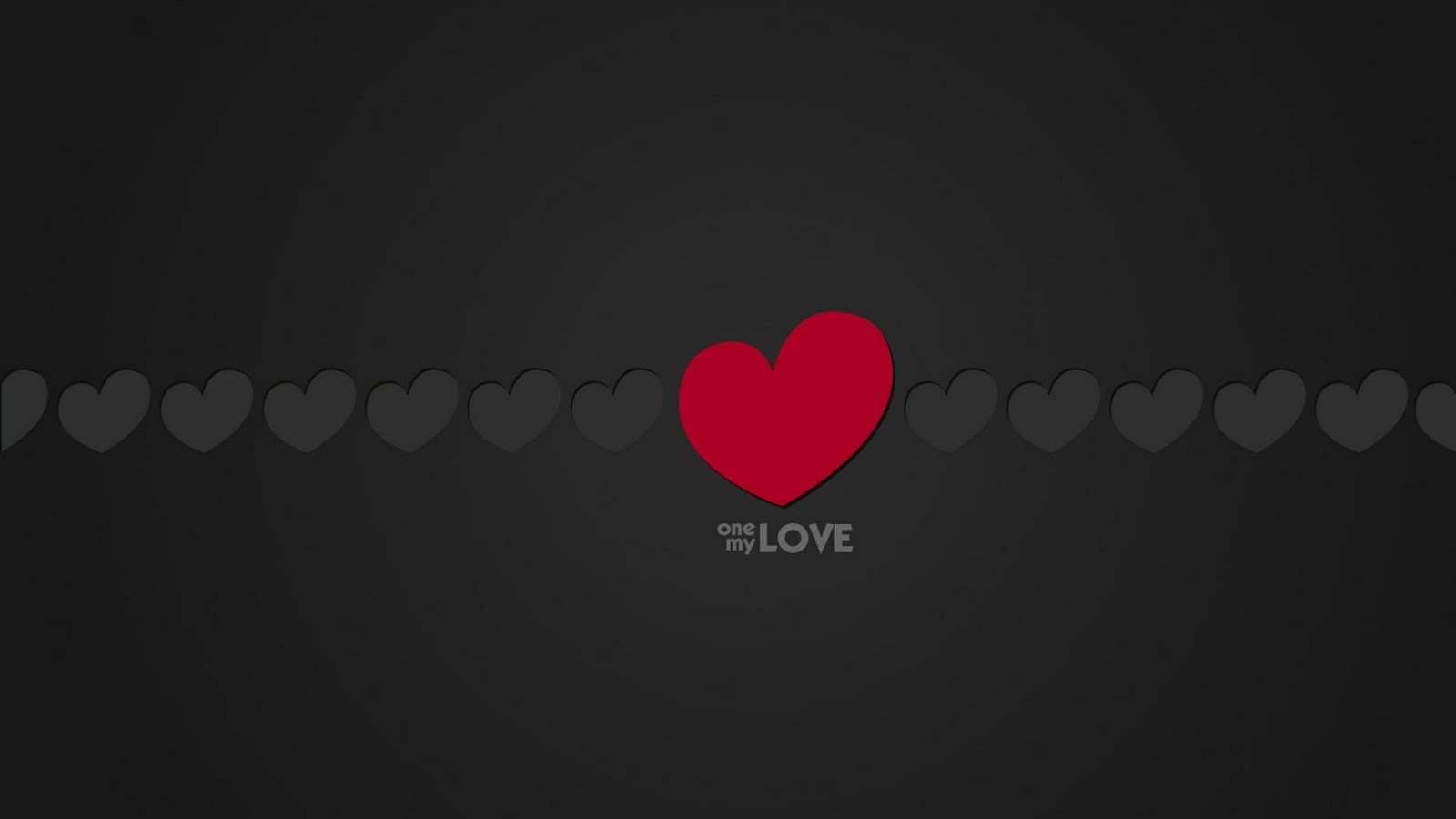 One My Love Minimal Full HD Wallpaper Is A Great For Your