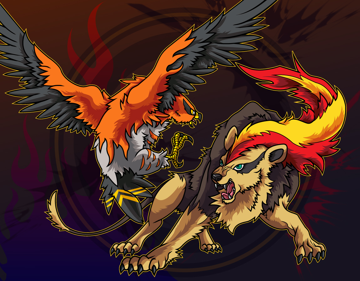 Talonflame And Pyroar By Belldia For Your