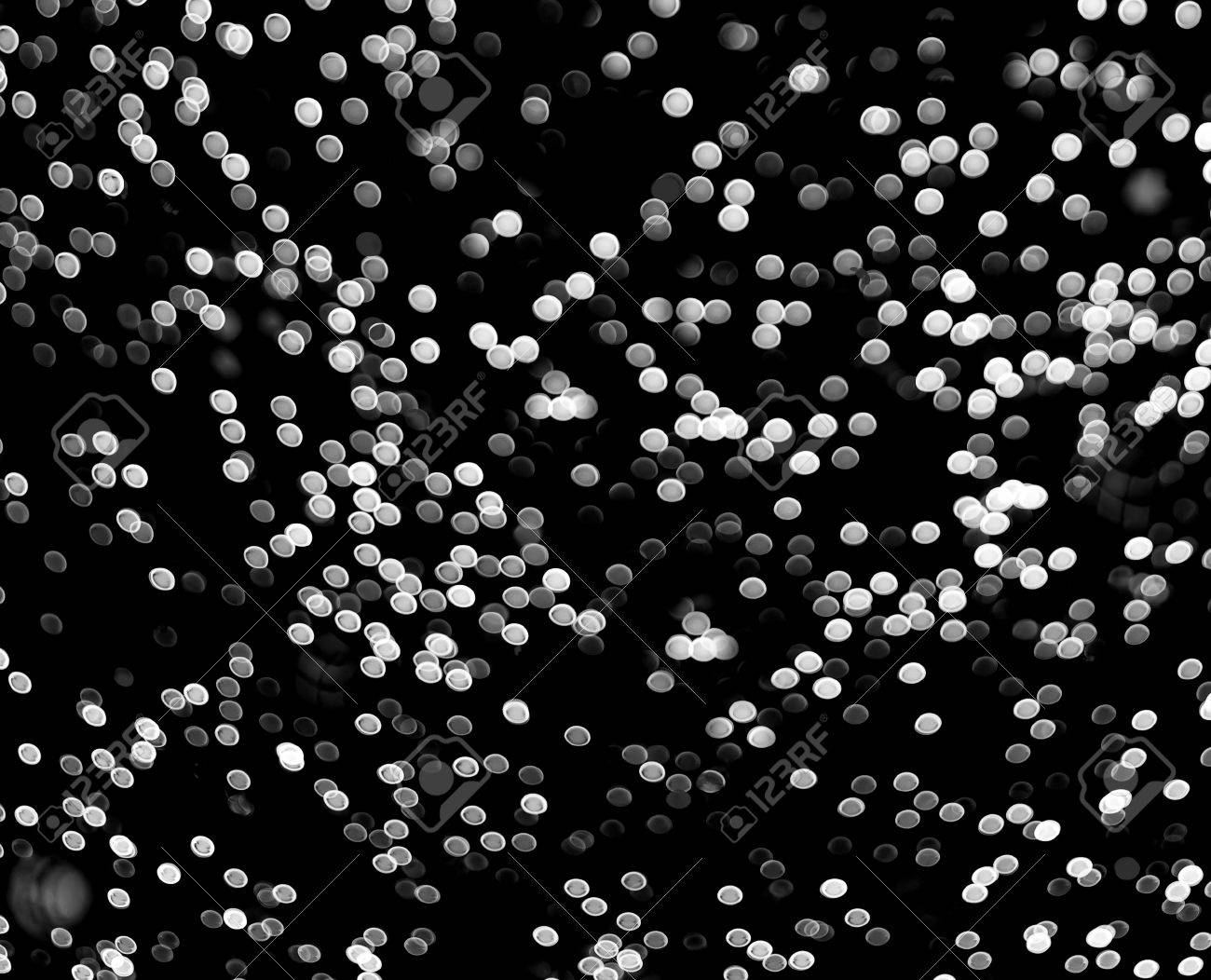 Black White Lights Wallpaper Bokeh Bubble Stock Photo Picture