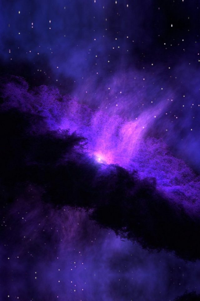 Space Blue Nebula Star Awesome iPhone Wallpaper