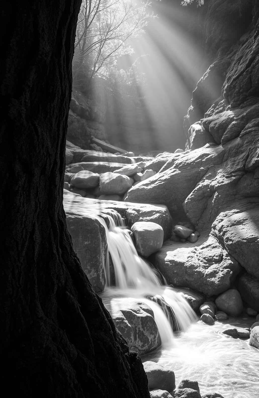 Black And White Nature Wallpaper