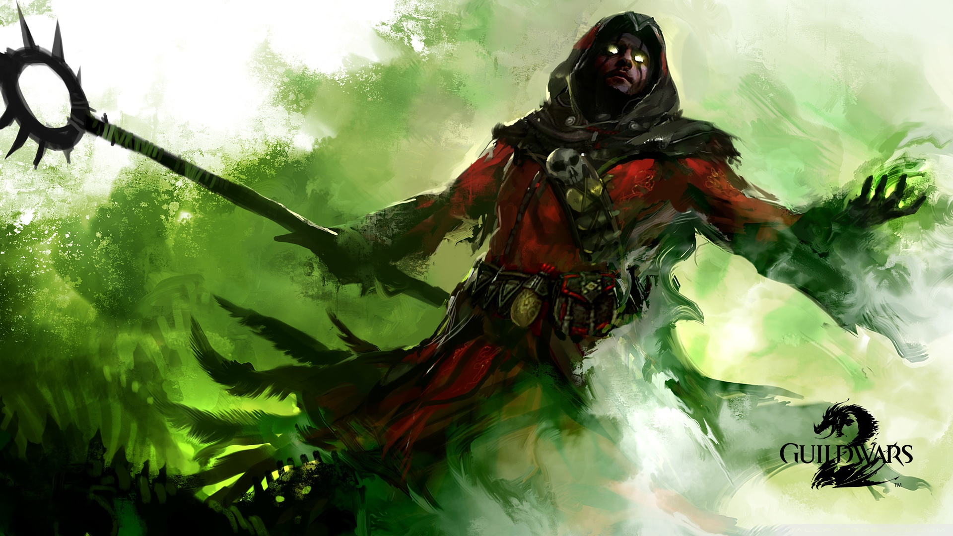 Guild Wars Human Necromancer 4k HD Desktop Wallpaper For