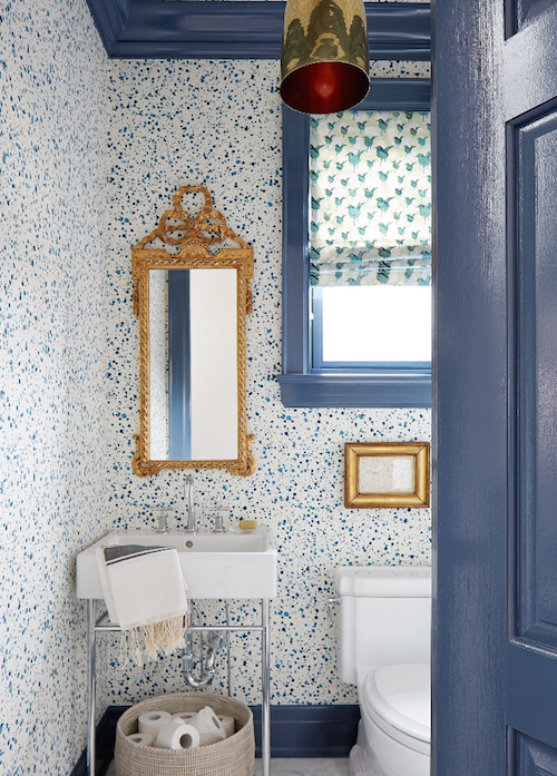 Hinson And Co Paint Splatter Wallpaper Contemporary Bathroom House