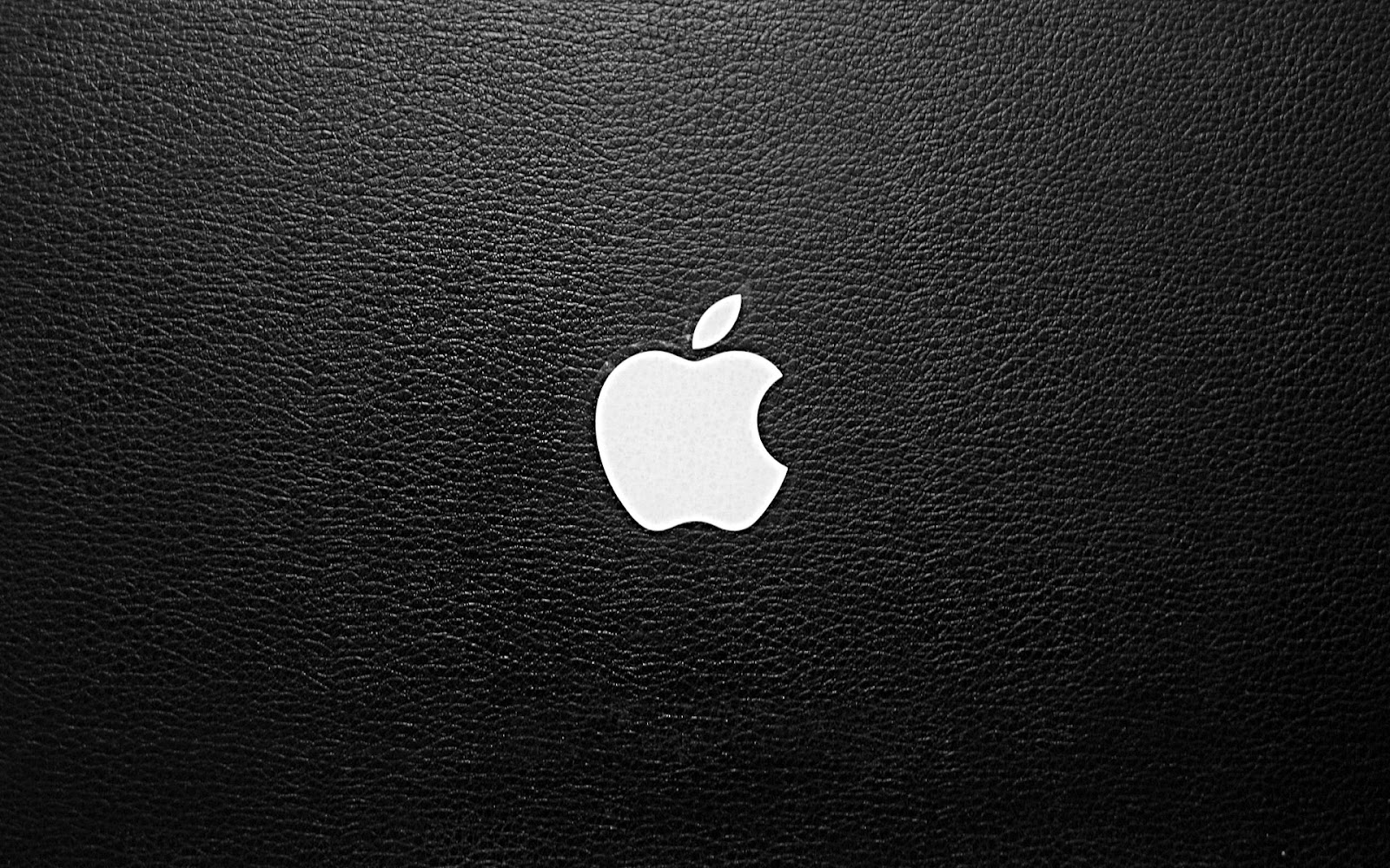 Desktop Wallpaper Apple Logo On Leather