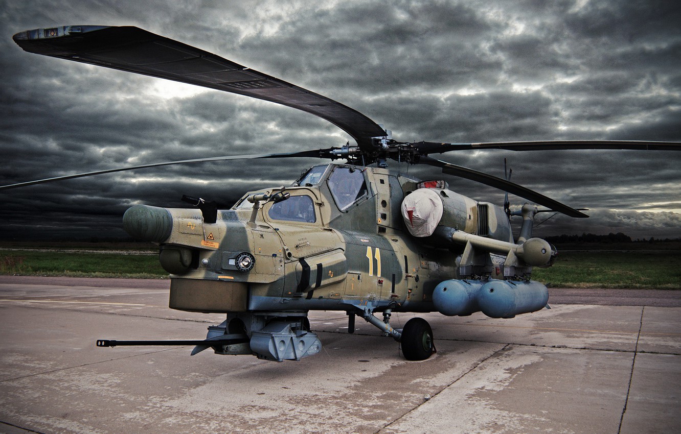 Wallpaper Clouds Helicopter Army Russia Aviation Bbc Mi 28n