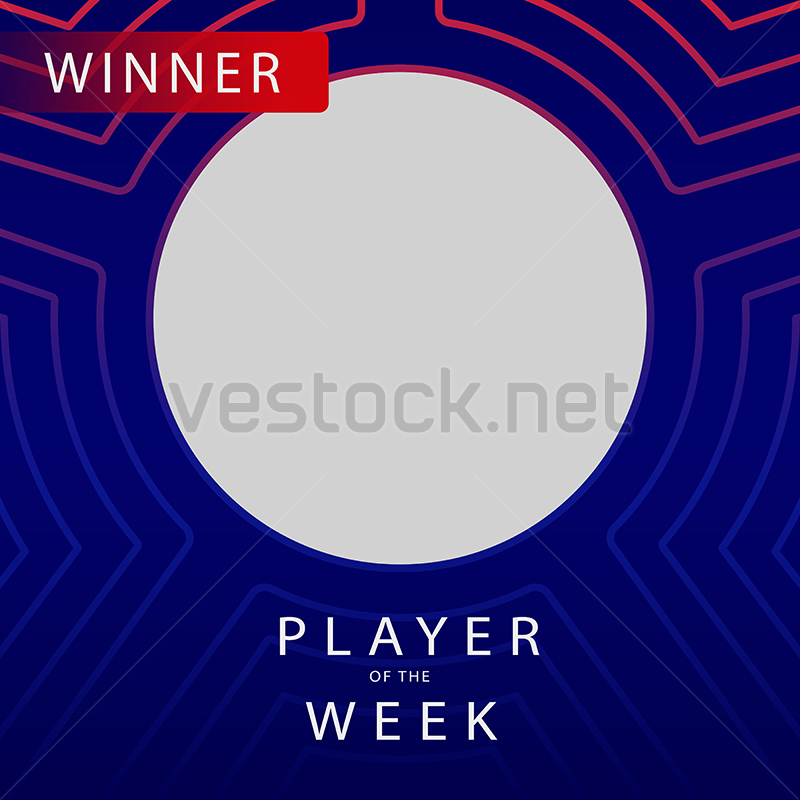 UEFA Champions League background player of the week vector