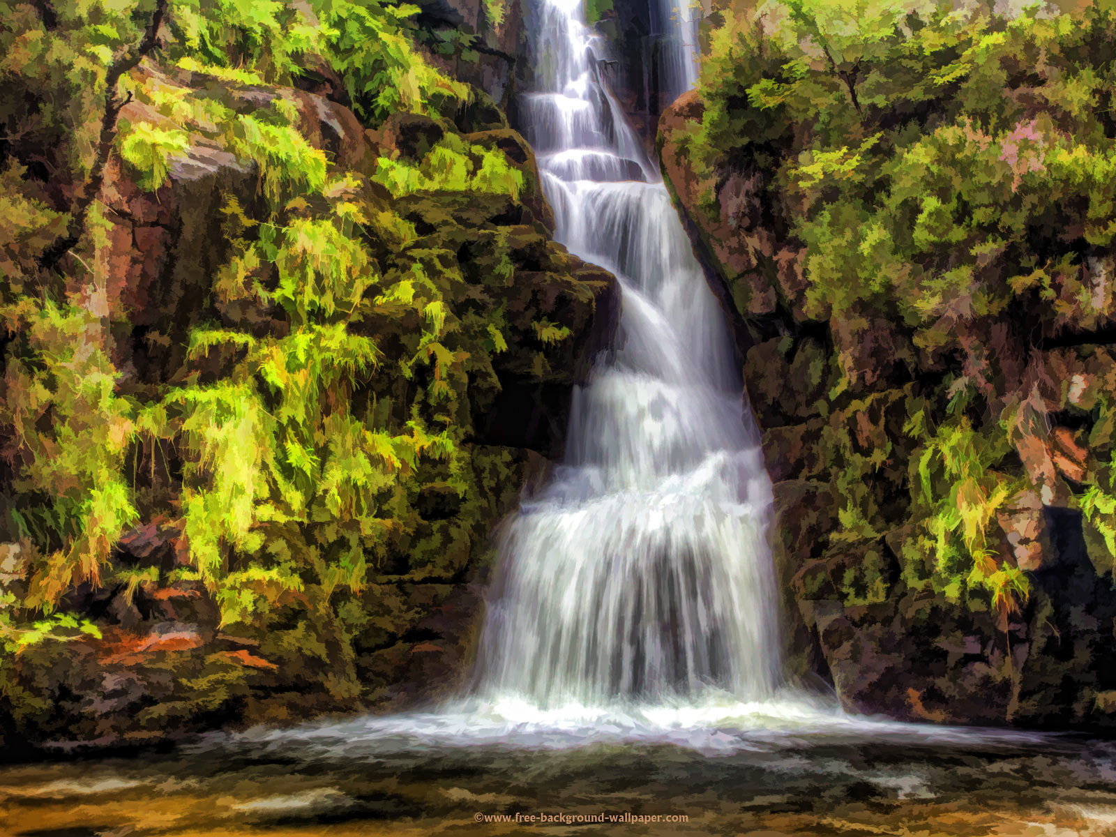 Ardessie Waterfalls Scotland Beautiful Desktop Background