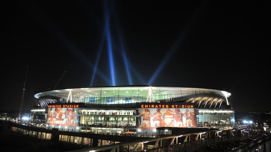 Arsenal Fc Emirates Stadium London At Night 4k Wallpaper