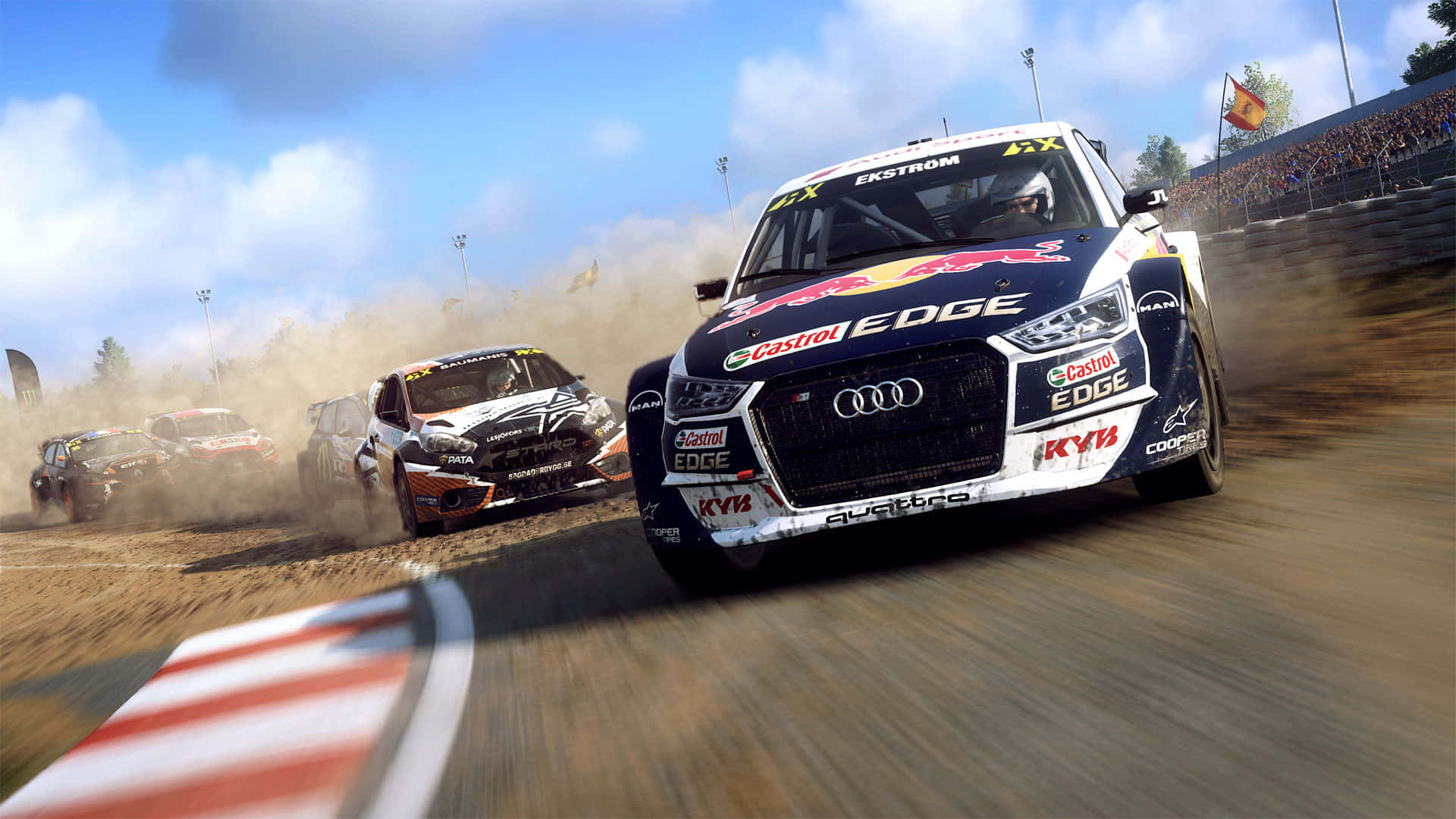 Audi Best Dirt Rally Background Wallpaper