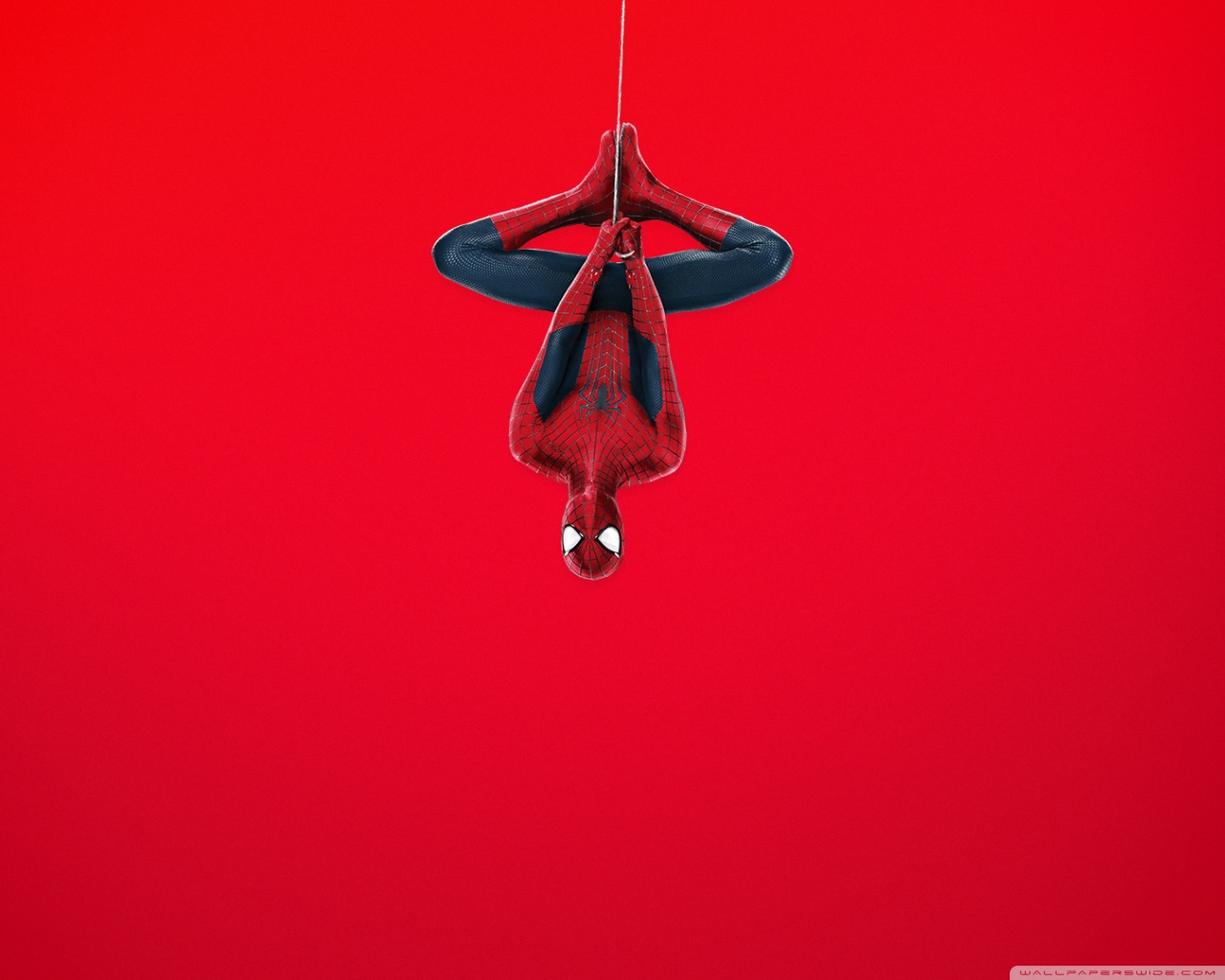 Spider Man Red Background Ultra HD Desktop Wallpaper
