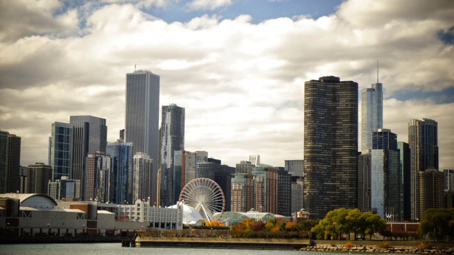 Chicago City Skyline HD Wallpaper For Desktop