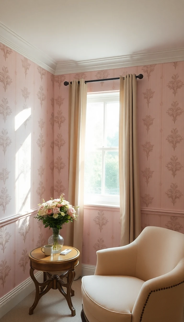 Blush Colored Wallpaper