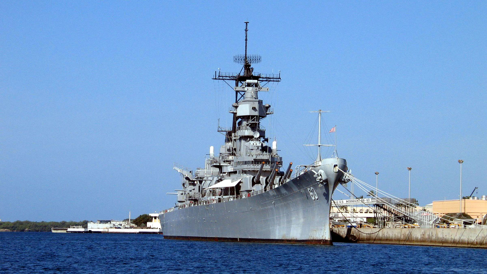 military ships navy boats USS Missouri vehicles battleships wallpaper