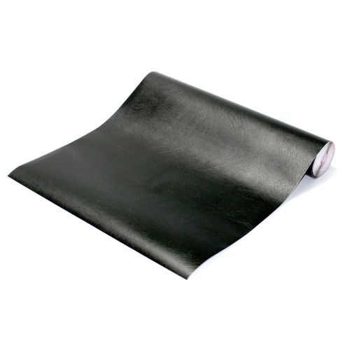 Faux Leather Black Self Adhesive Decorative Contact Paper