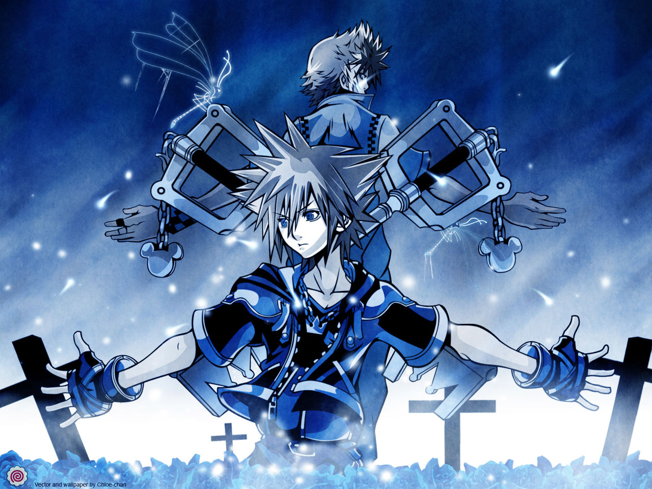 Kingdom Hearts Sora Keyblade Roxas HD Wallpaper Jpg
