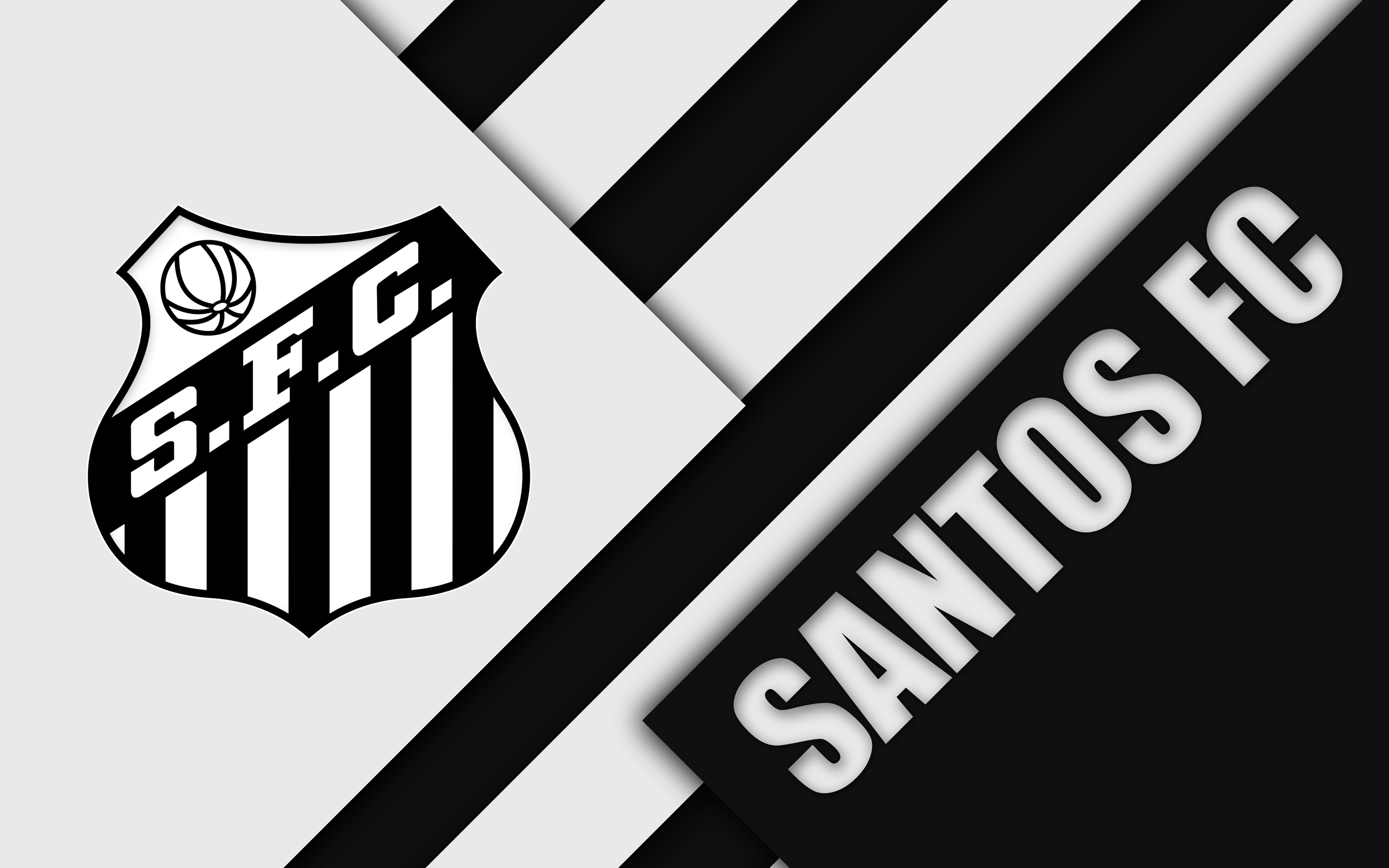 Santos Fc Emblem Logo Soccer Wallpaper And Background