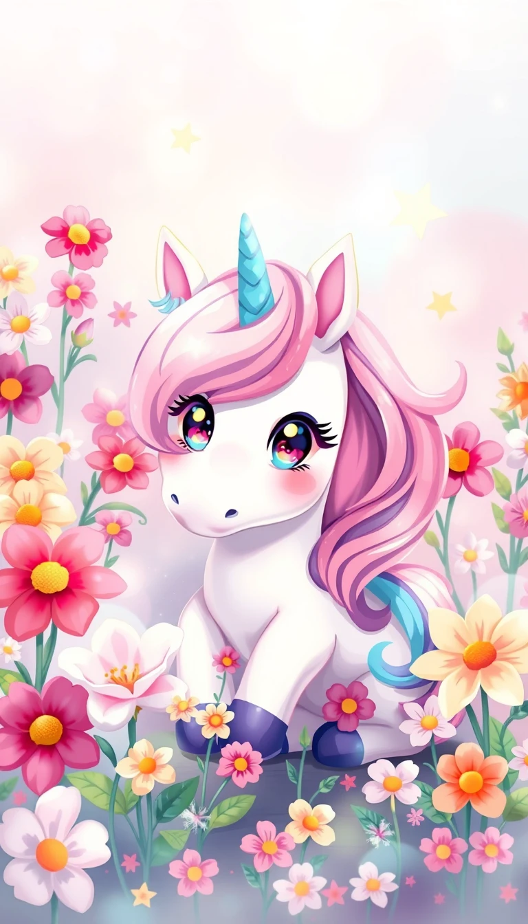 Cute Anime Unicorn Wallpaper