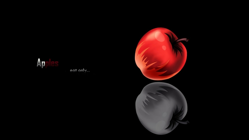 Death Note Minimalistic Apples Wallpaper Anime HD