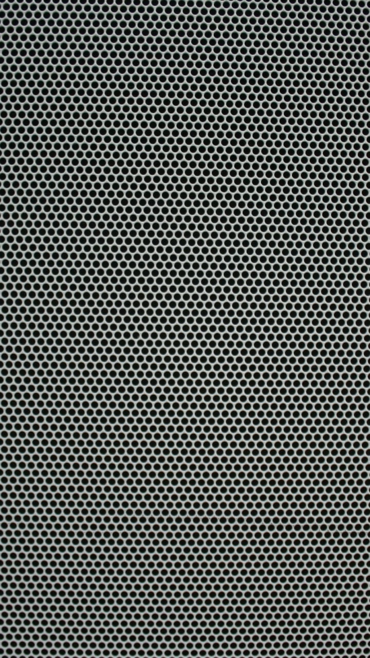 Download Wallpaper 720x1280 mesh circles holes metal silver