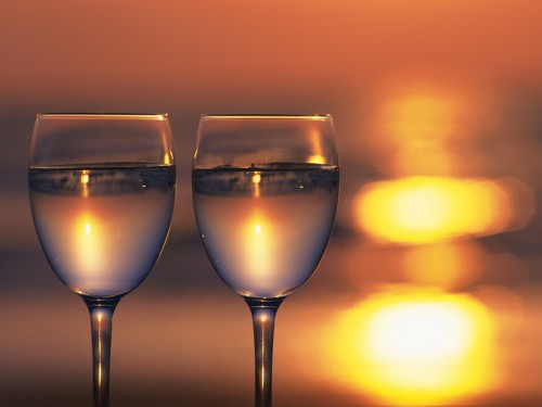 Screensaver Screensavers Wine Glass Sunset