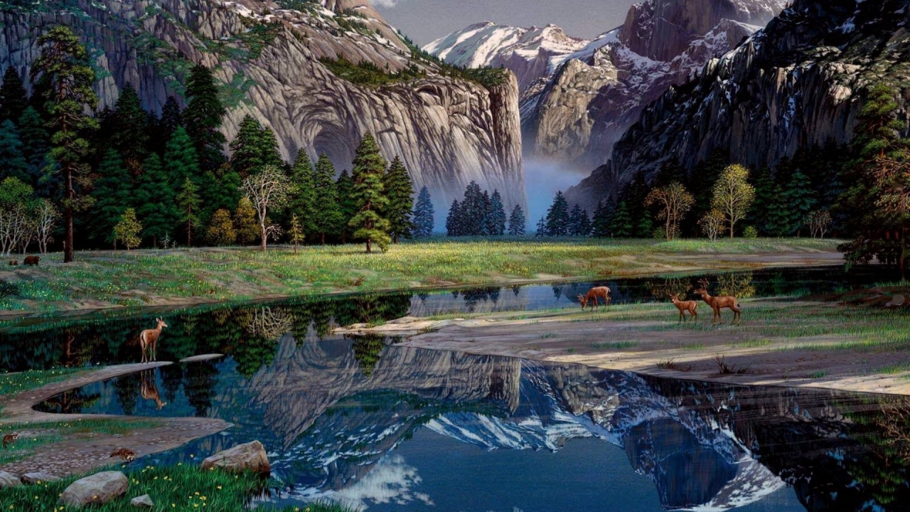 Delightful Yosemite Spring Desktop Pc And Mac Wallpaper
