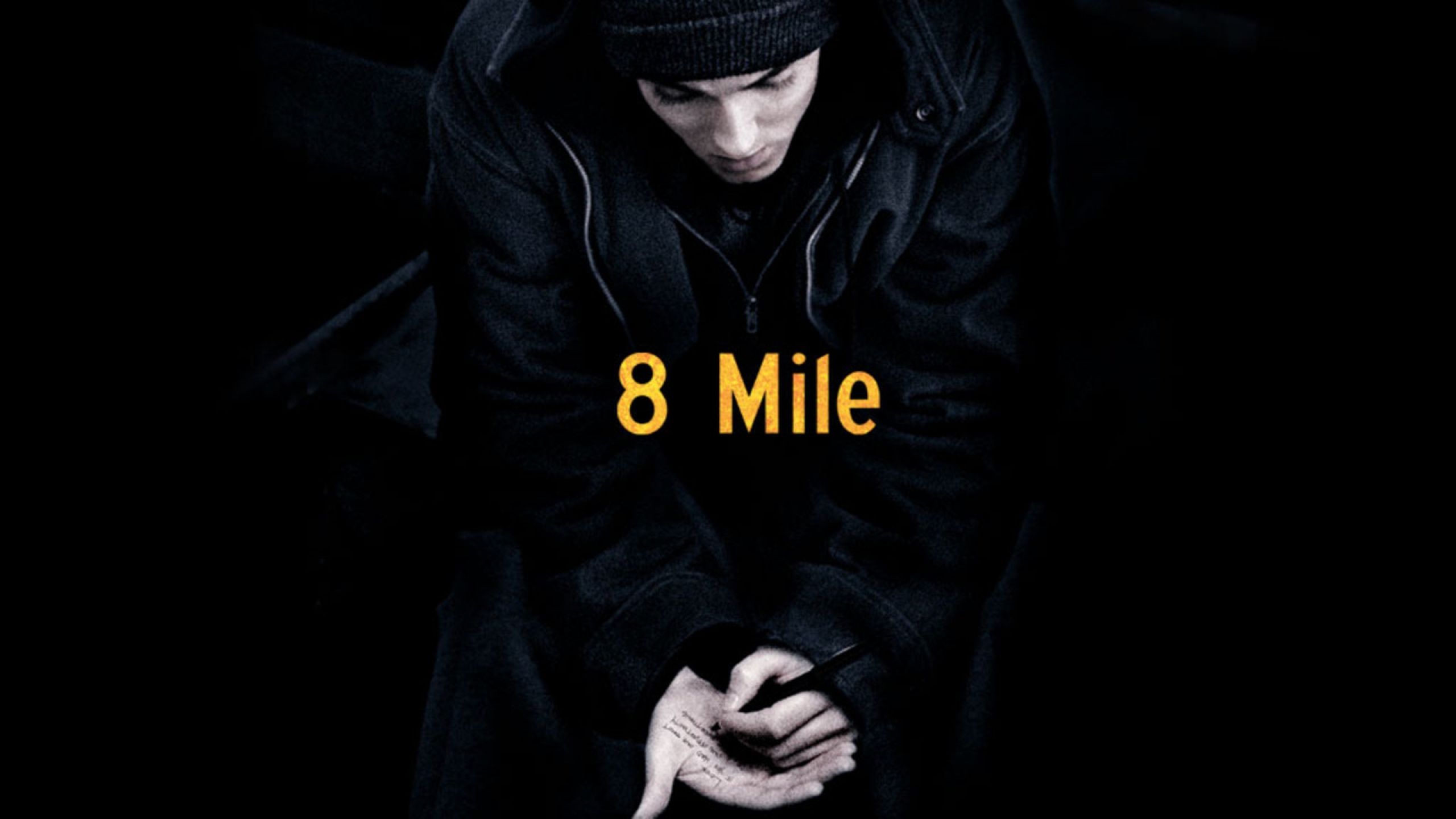 Eminem Mile Picture HD Wallpaper Black Background