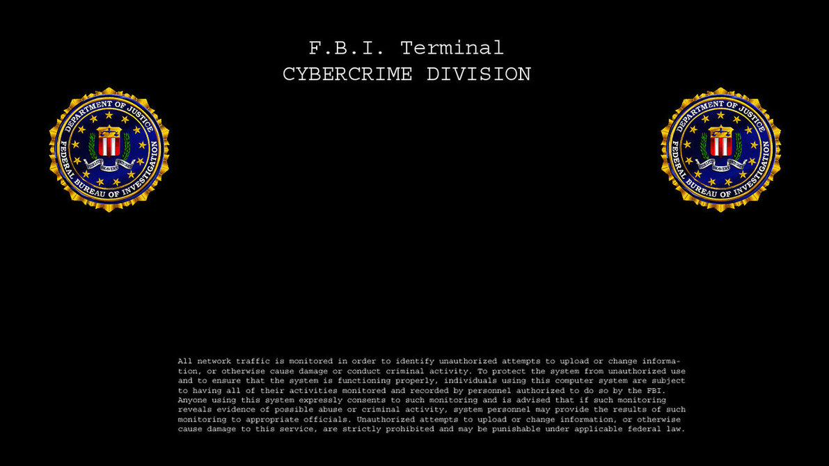 Fbi Cybercrime Terminal Logon By W1ck3dmatt