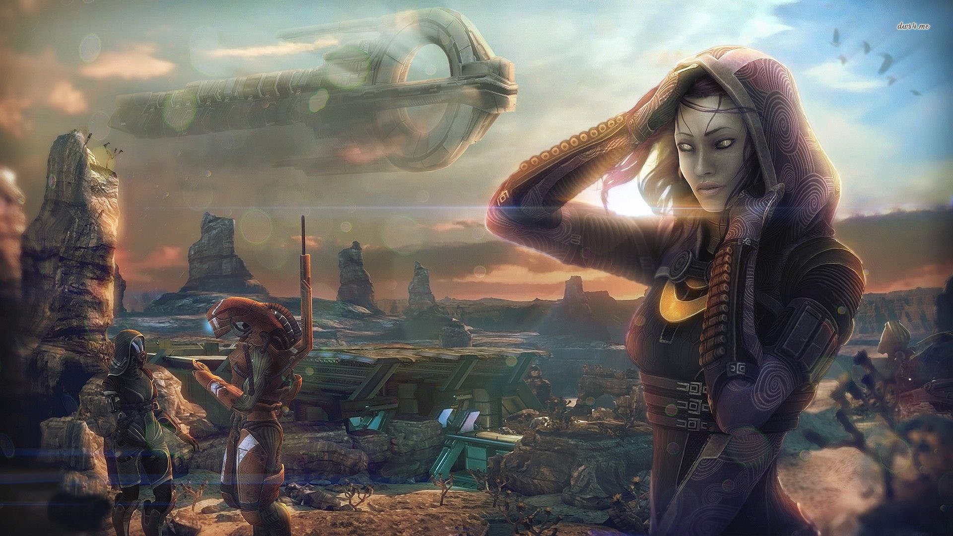 Mass Effect Andromeda Sci Fi Shooter Action Futuristic Warrior Armor