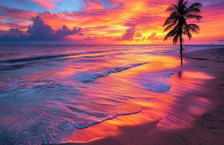 Sunset Beaches Wallpaper
