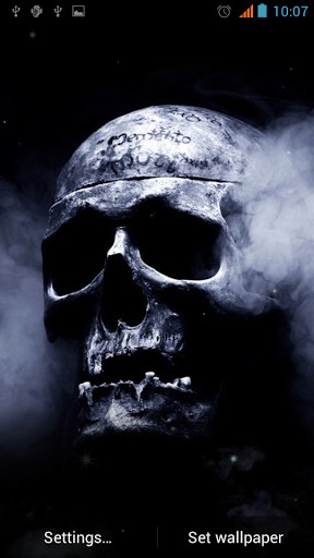 Smoking Skull Live Wallpaper Screenshot