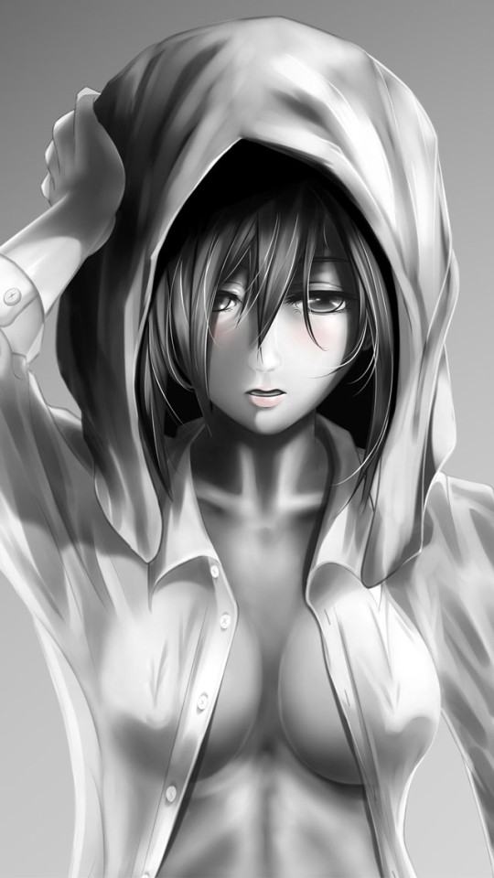 Anime Girl In Hood iPhone 6 6 Plus and iPhone 54 Wallpapers
