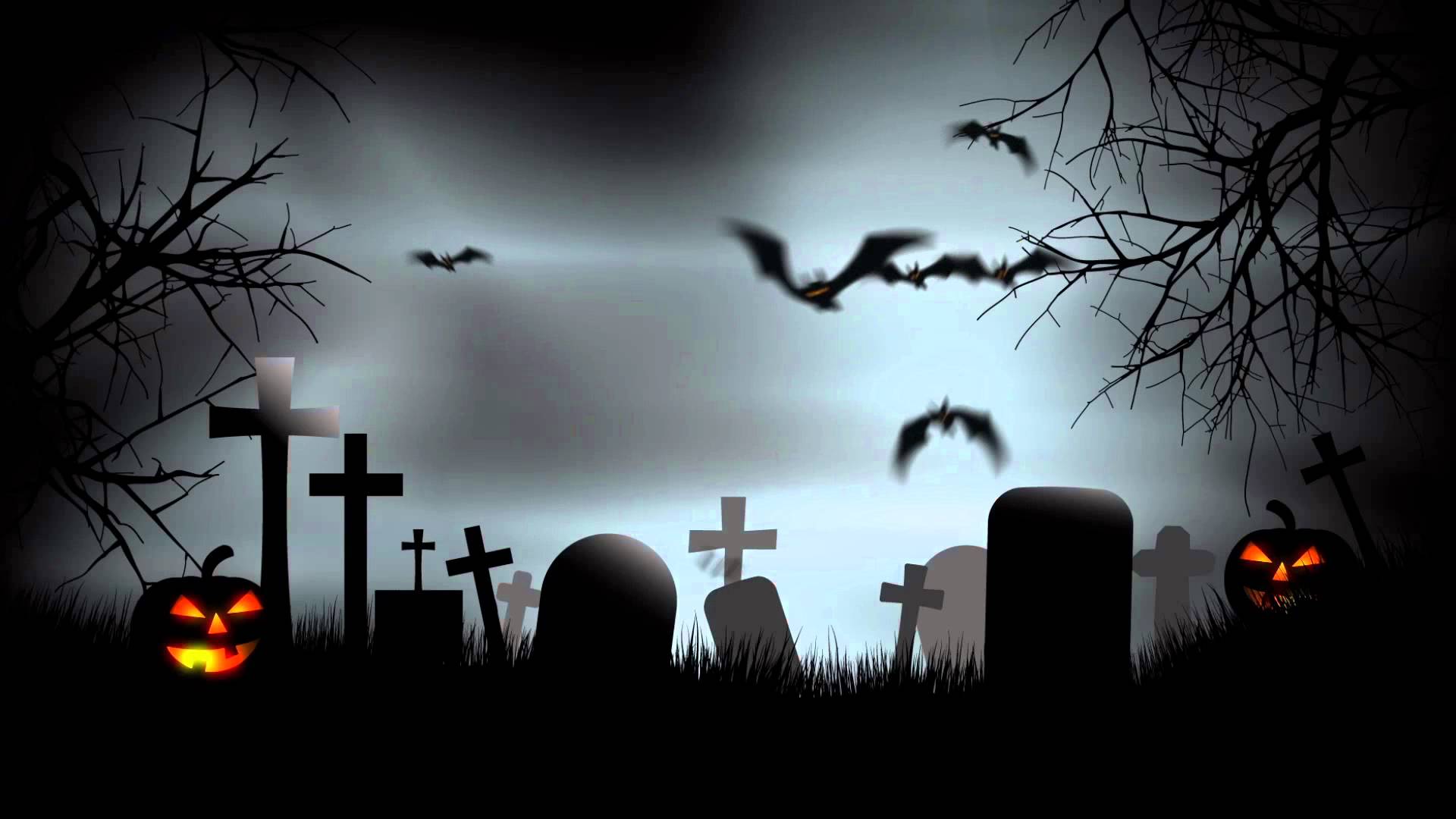 Creepy Graveyard Background For