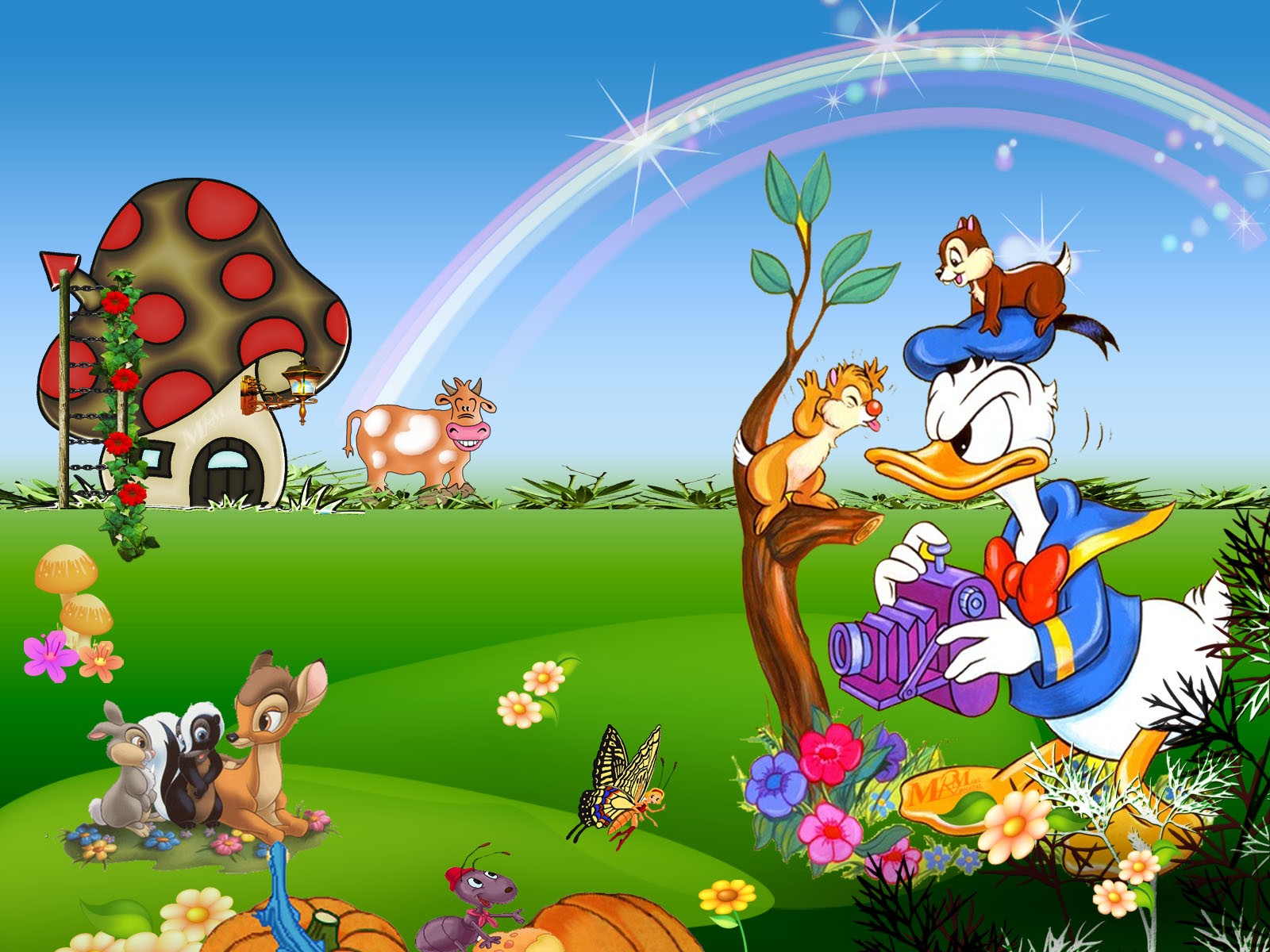 Cartoon Garden Wallpaper Screensavers