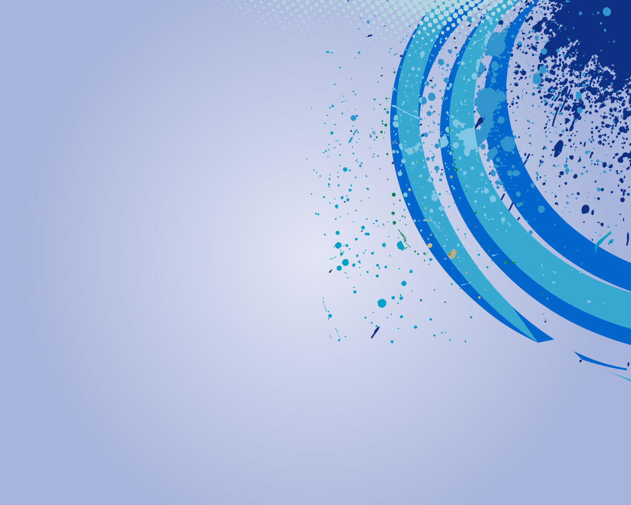 Blue and White Half circle Background Wallpaper for PowerPoint