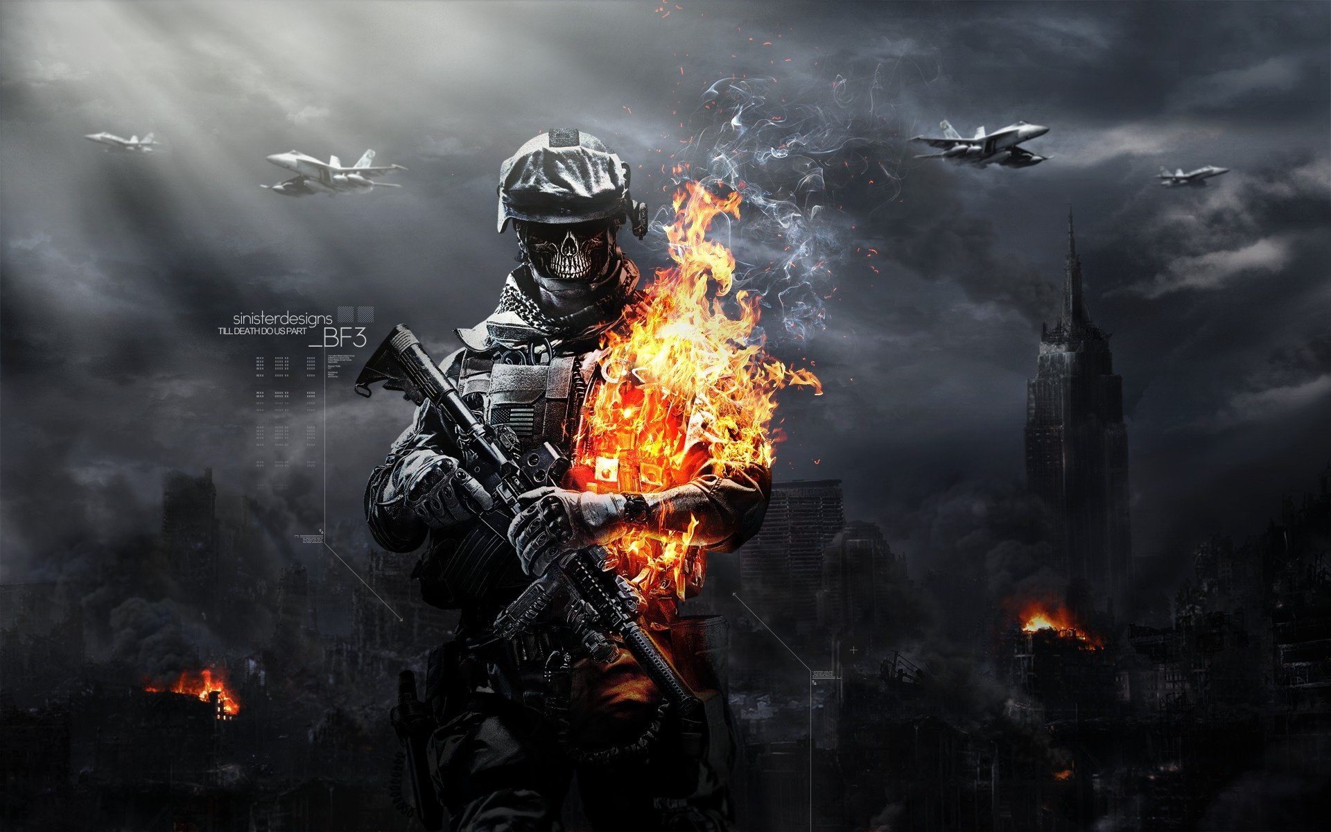 Battlefield 3 Zombie Mode Game desktop wallpaper WallpaperPixel