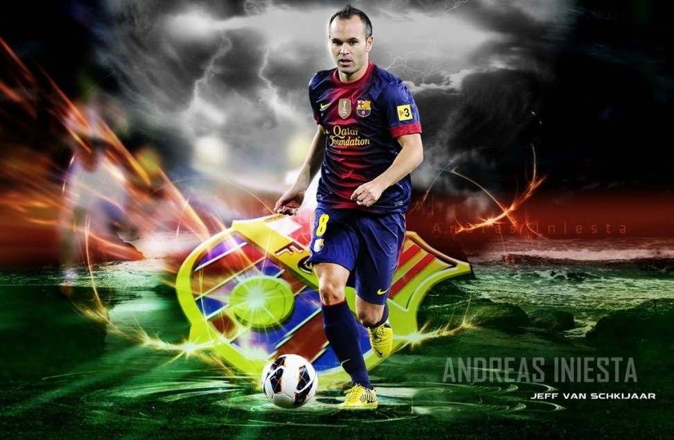 Andres Iniesta New HD Wallpaper Football Stars World
