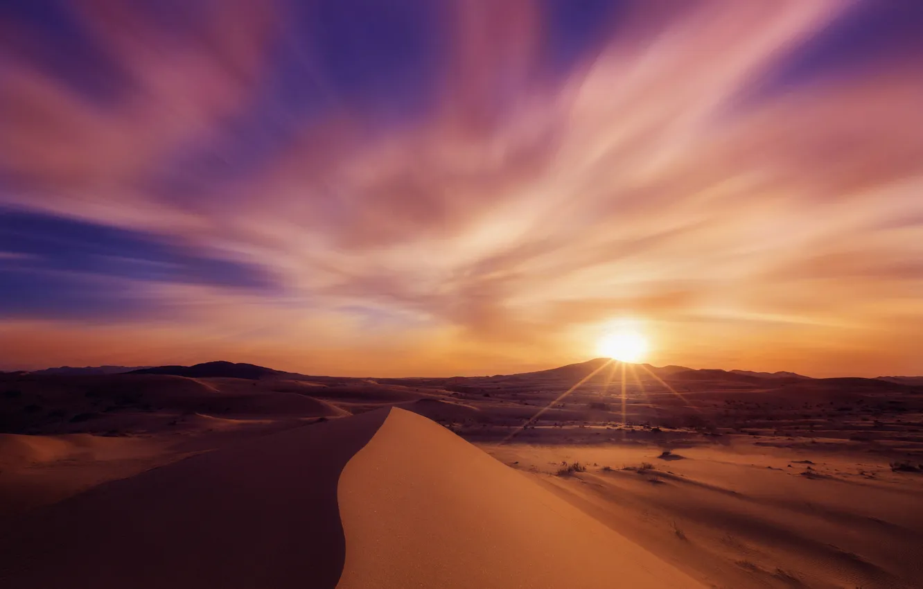 Wallpaper The Sun Desert Dunes Sands For Mobile And Desktop Section
