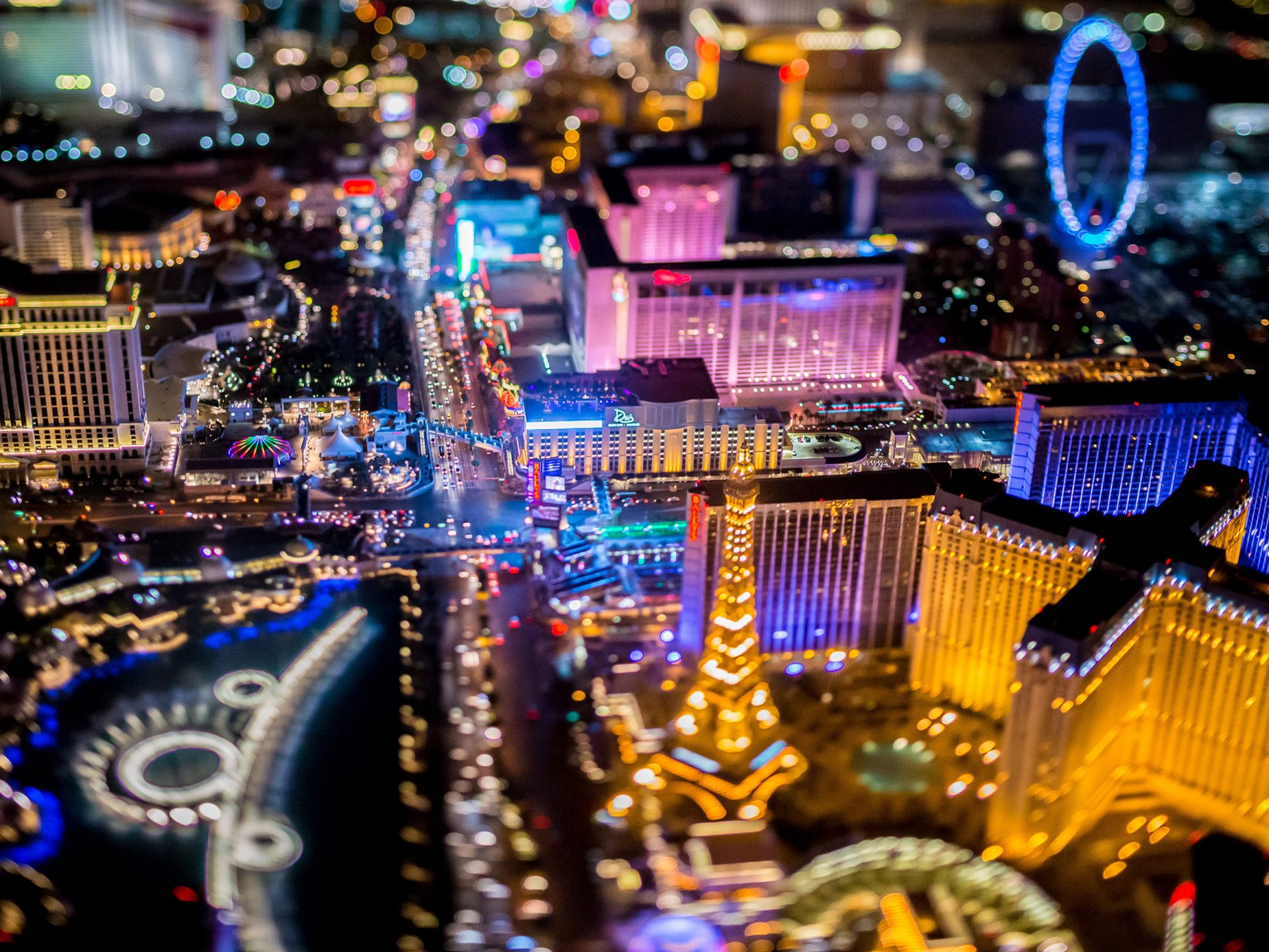 Las Vegas Nevada Downtown Night Photography From
