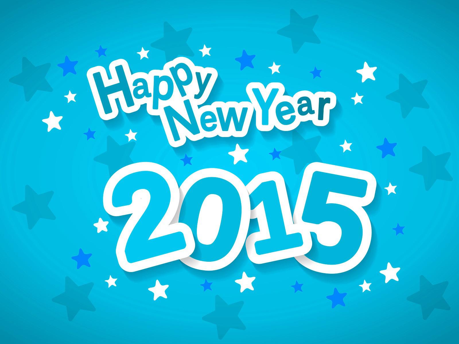 Happy New Year Style Blue Wallpaper Colorful Better