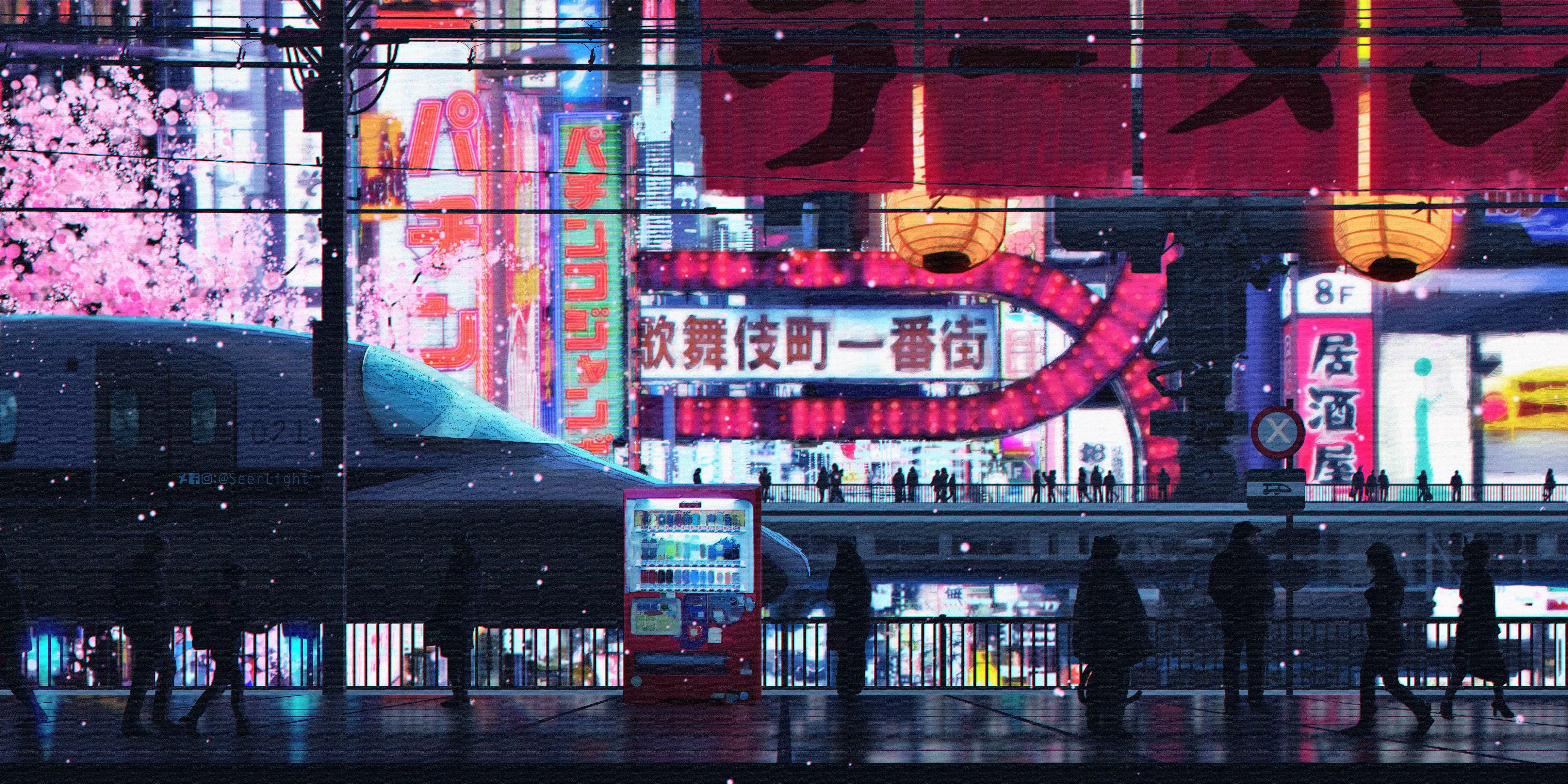 Cyberpunk City Street 4k 5k Hd Deviantart Wallpaper