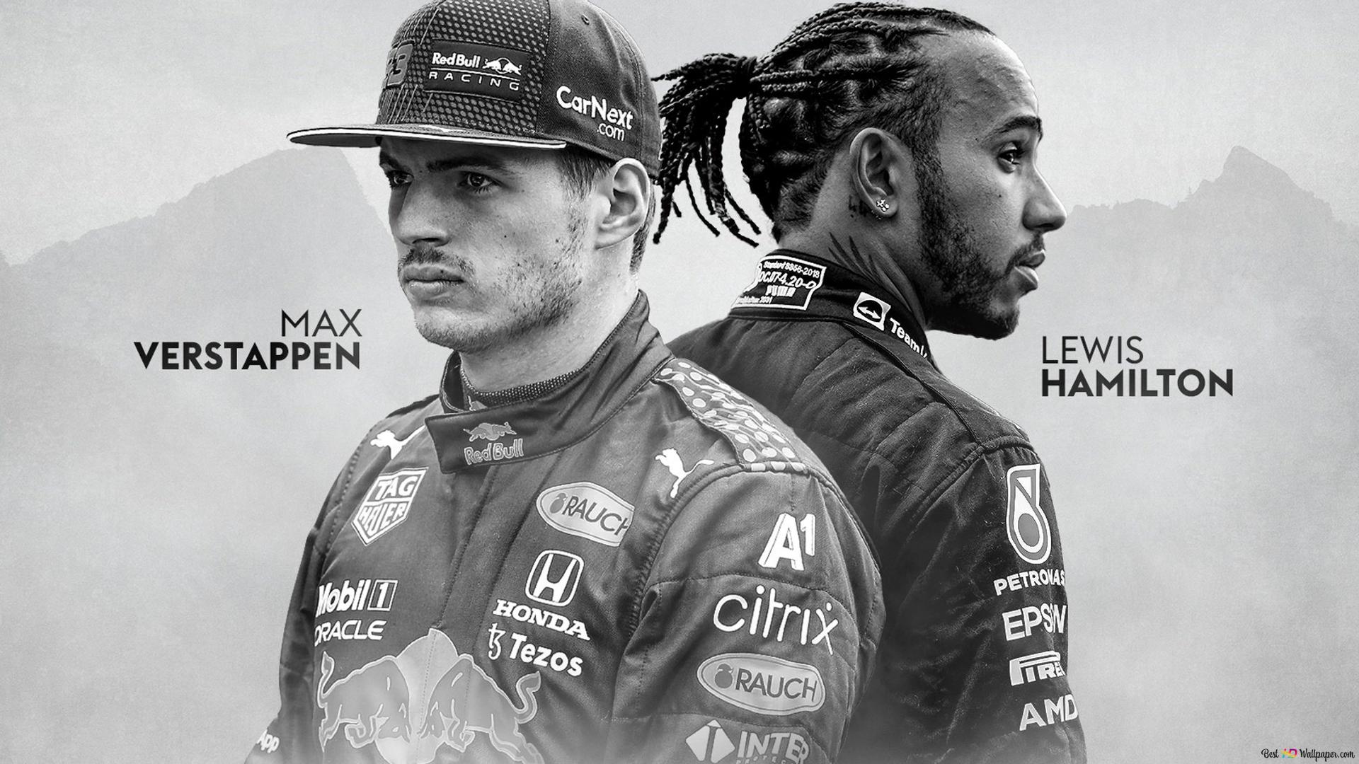 Max Verstappen Lewis Hamilton Wallpaper