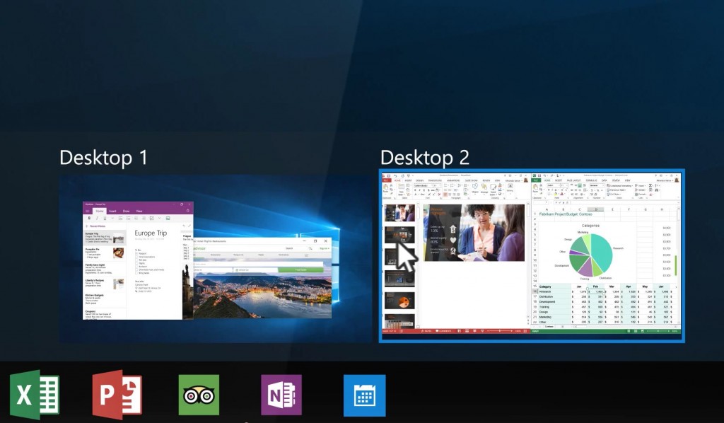 Windows Multiple Desktops