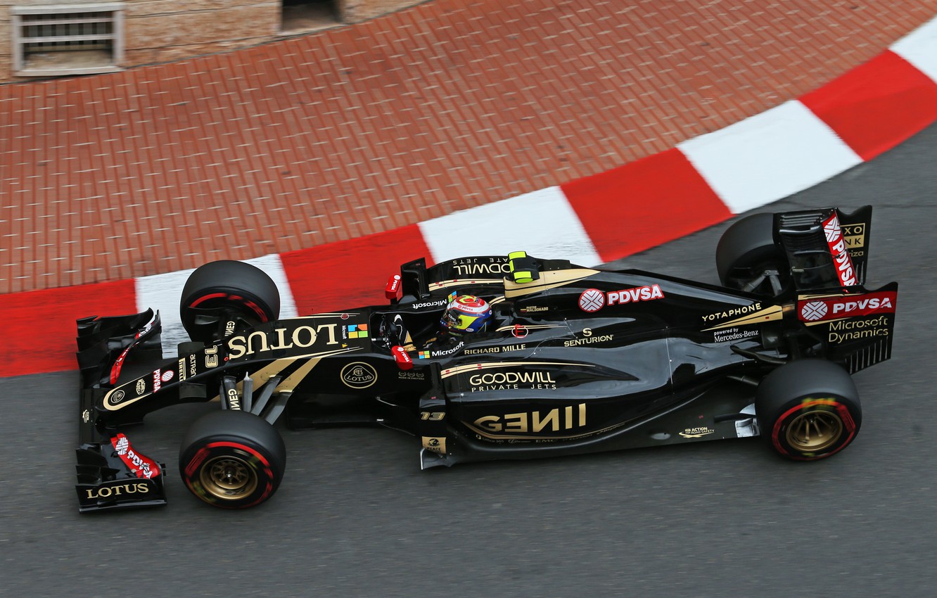 Wallpaper Lotus Formula Monte Carlo Pastor Maldonado E23