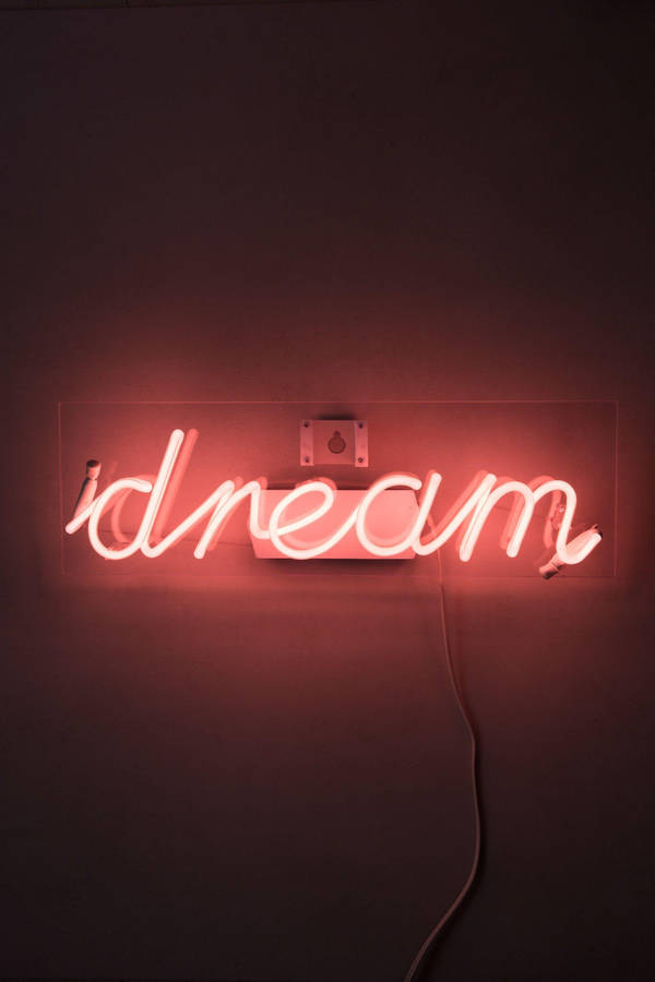 Download Baddie Aesthetic Dream Neon Signage Wallpaper