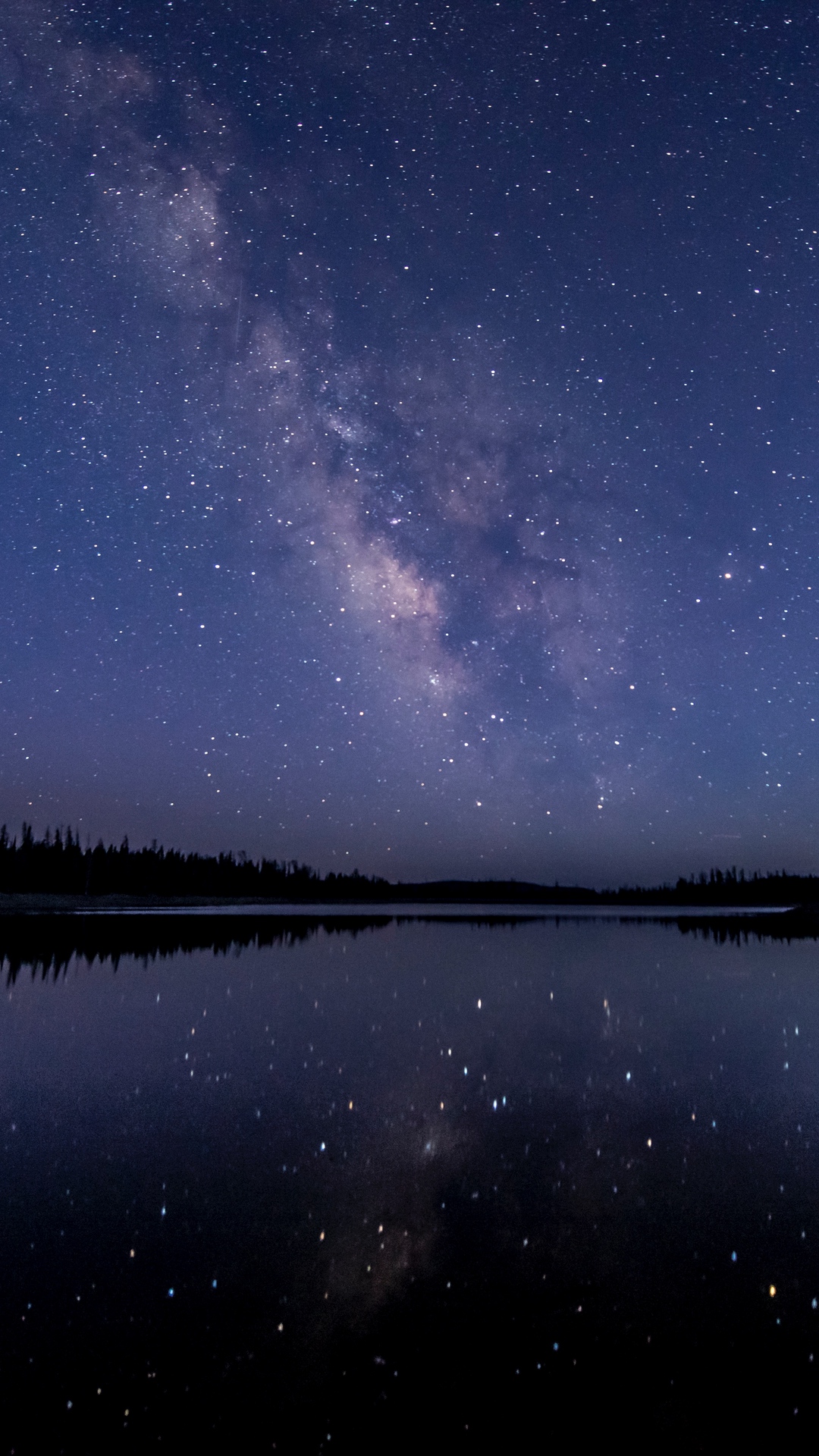 Purple Night Sky Wallpaper 4k