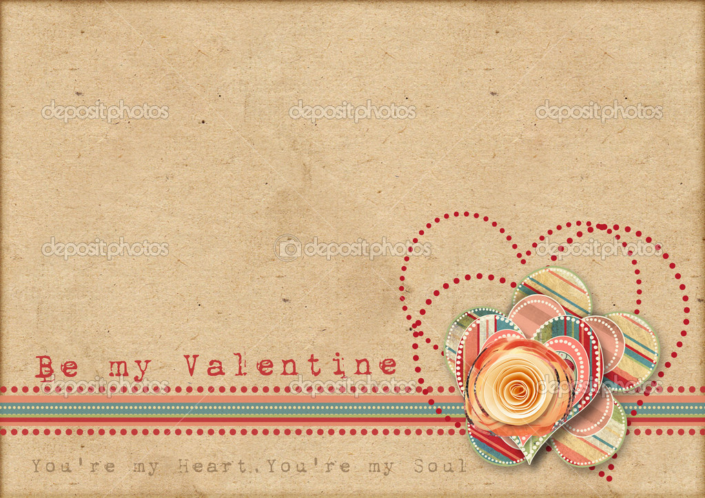 Vintage Valentine Background