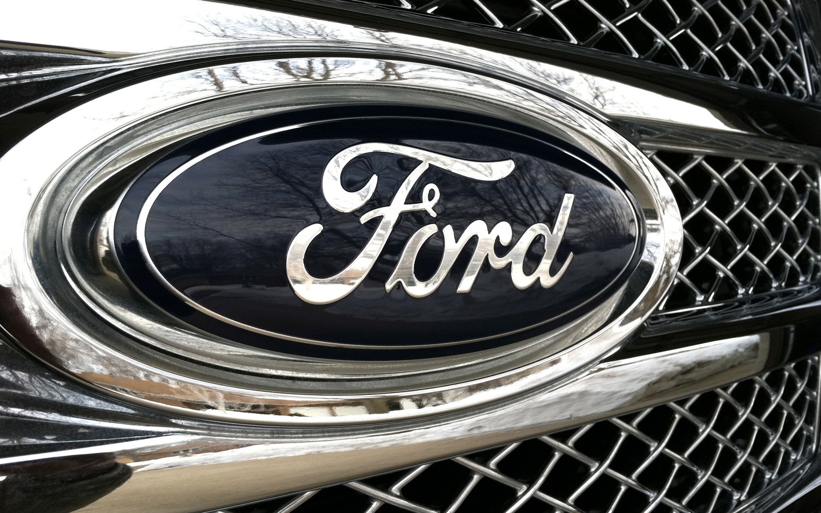 Ford Logo Chrome wallpapers55com   Best Wallpapers for PCs Laptops 1680x1050