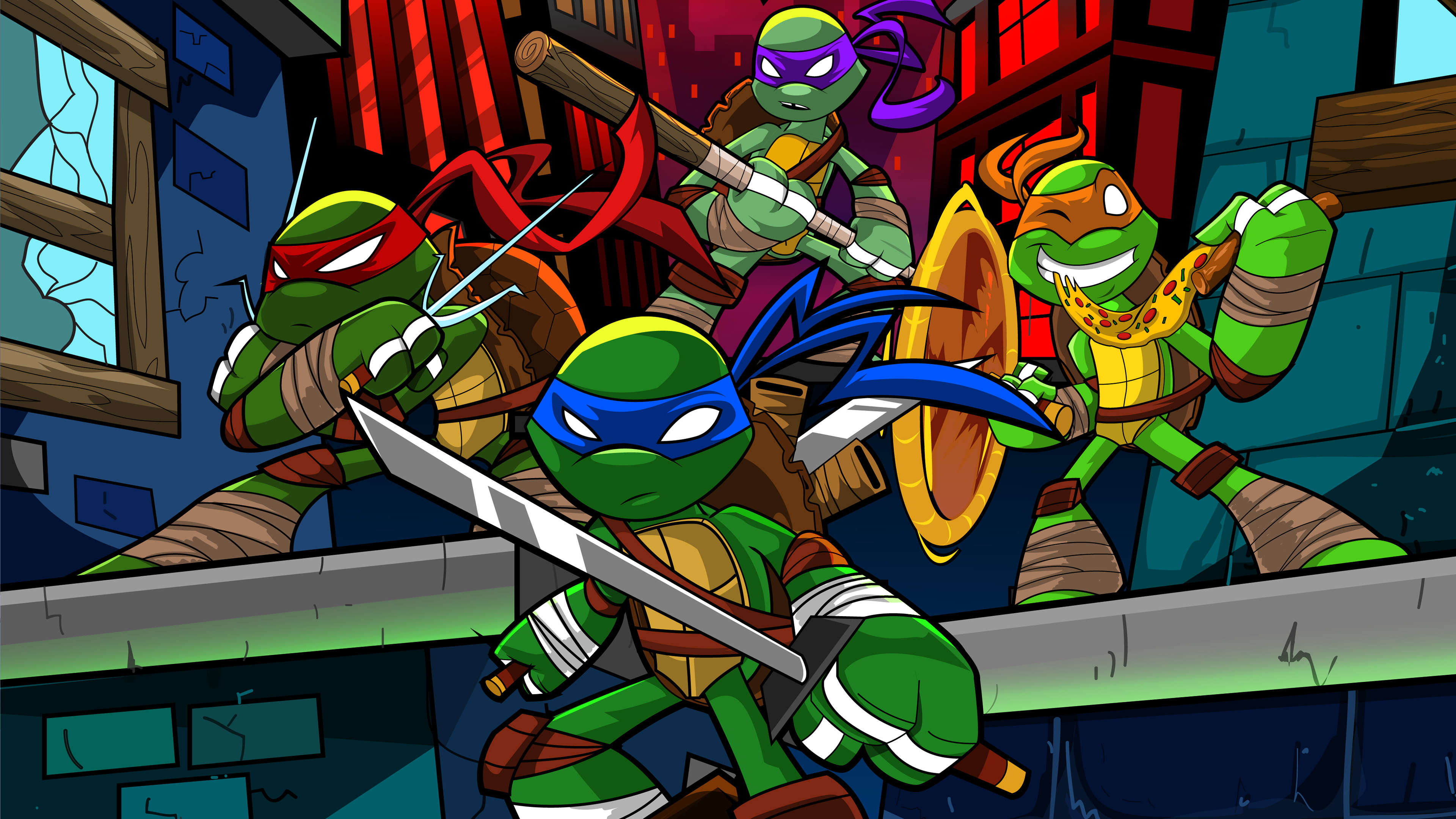 Tmnt Cartoon Art 4k HD Wallpaper Image