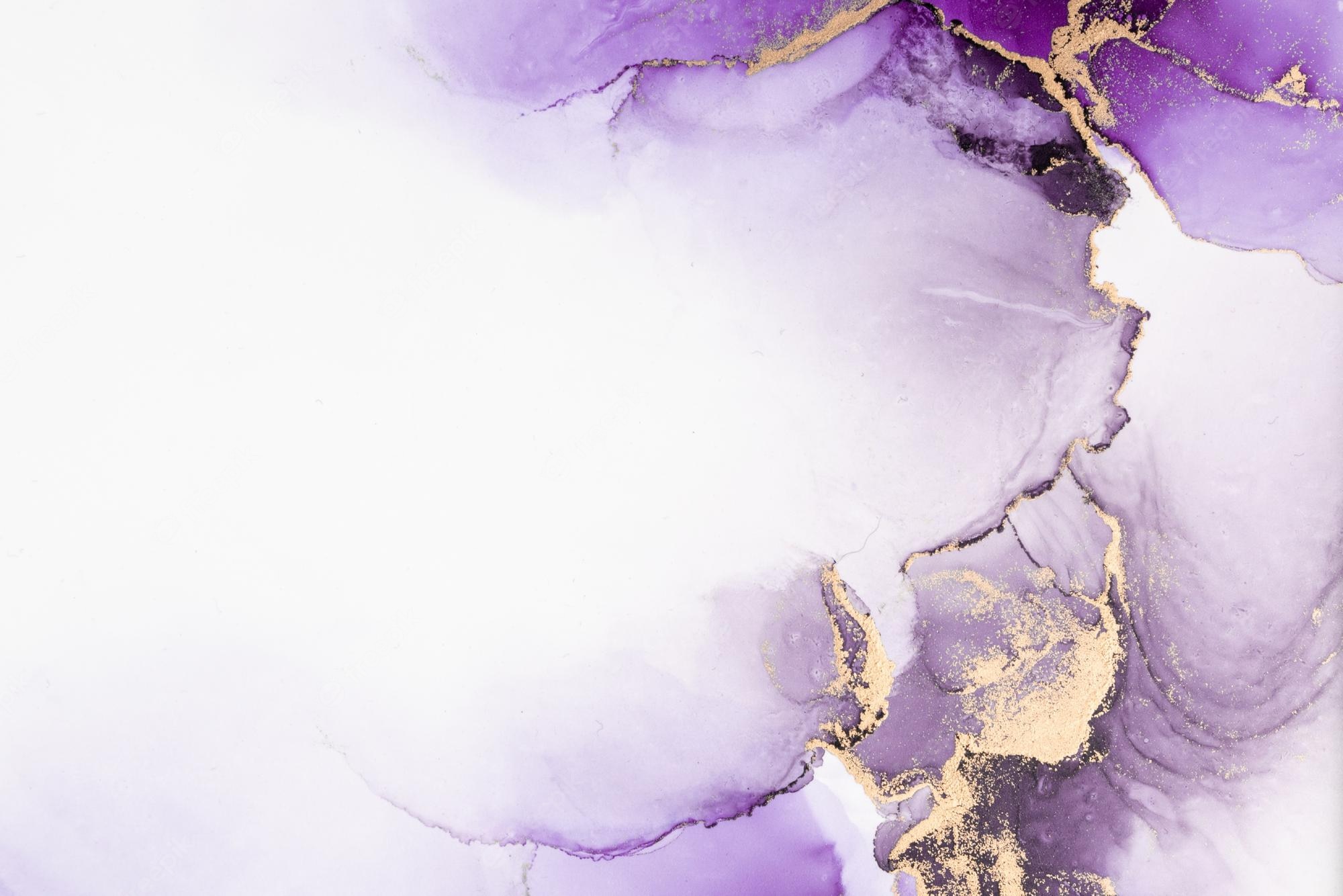 Premium Photo Purple gold abstract background of marble liquid