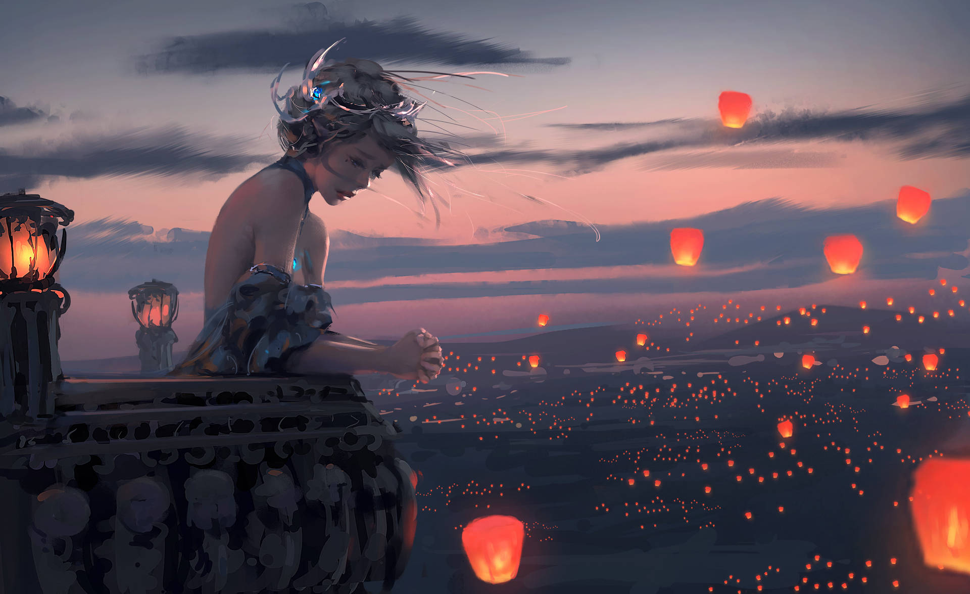 Animated Girl Wallpaper